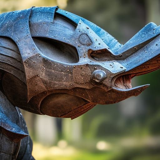 Symmetrical Carnotarkus Portrait in Natural Lighting