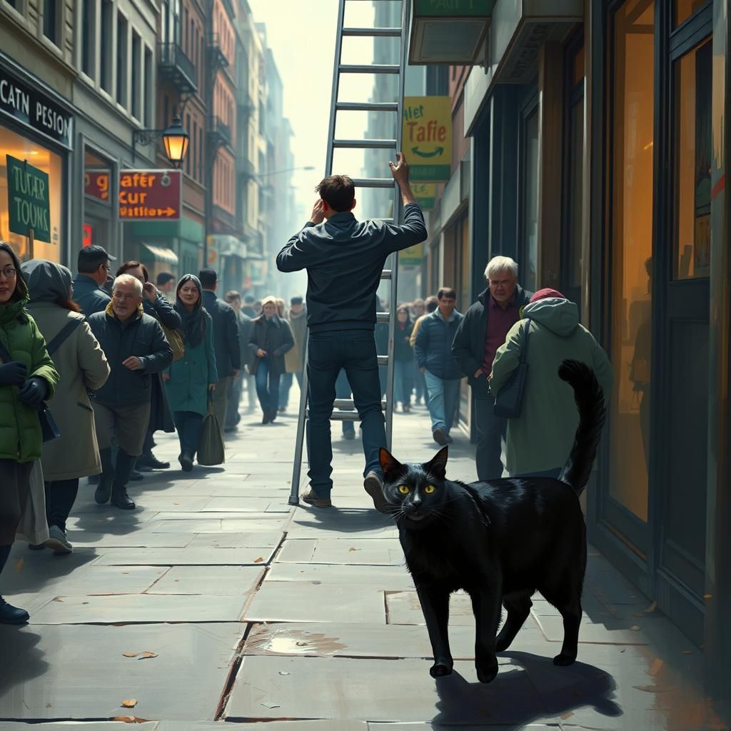 Cracks, cars, and ladders