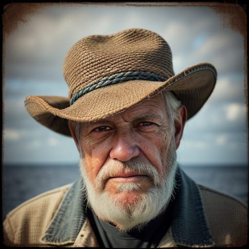 Weathered Sailor in Golden Light