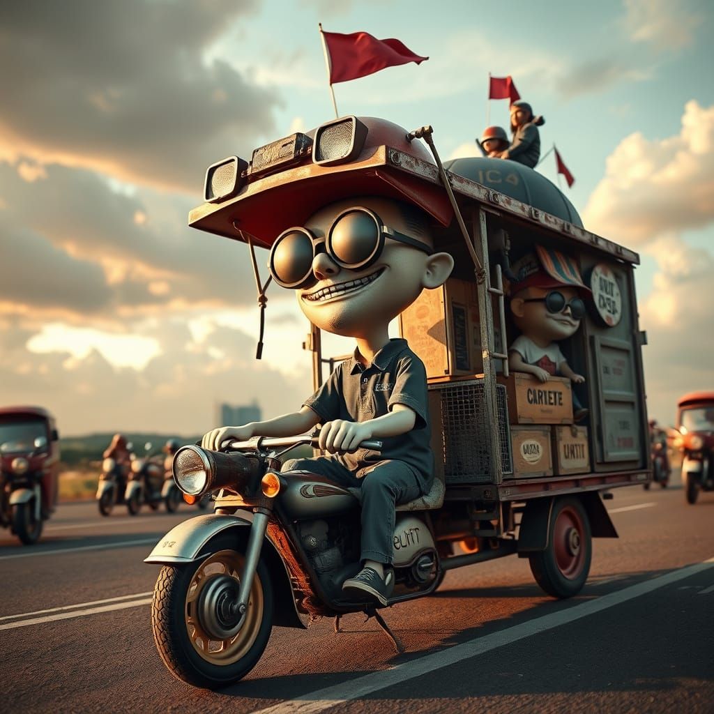 Bobblehead Cargo Cult: A Humorous Depiction