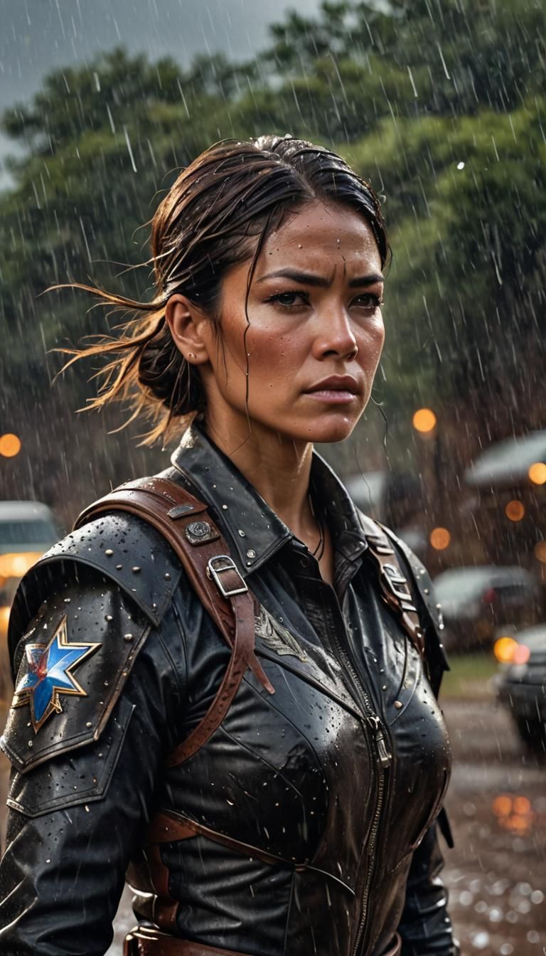 Navajo Texas Ranger Portrait in Hyperrealism