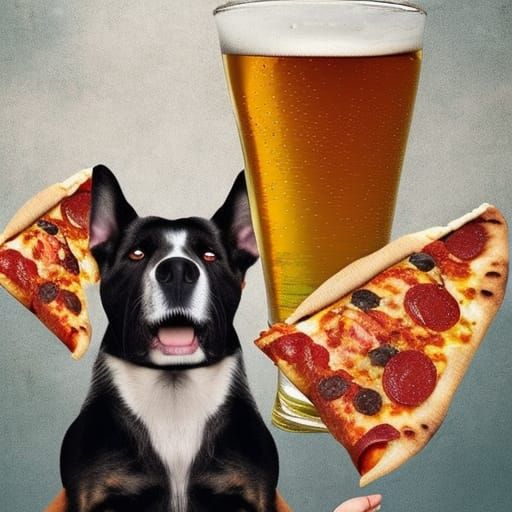 Dog's Epic Beer and Pizza Feast