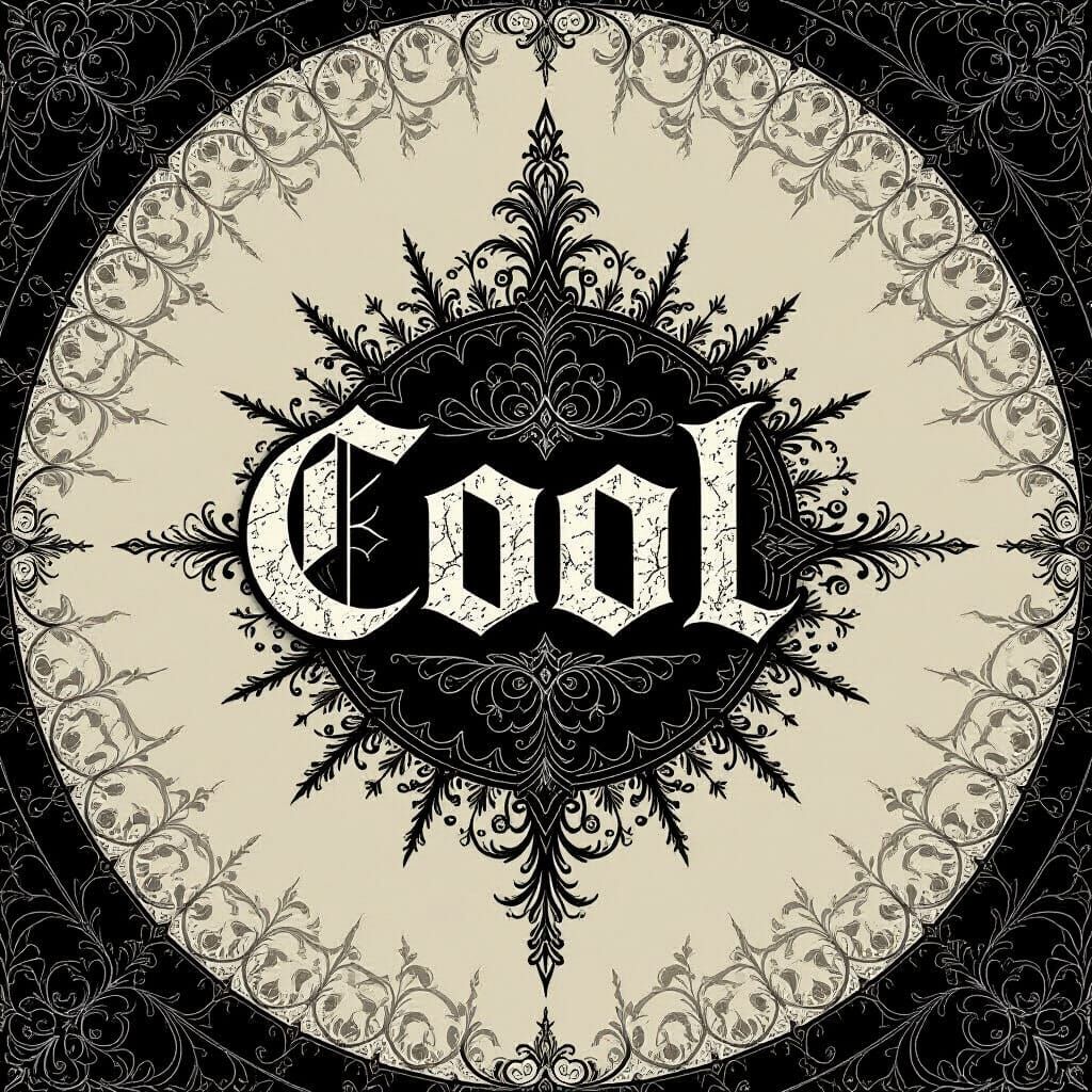 Gothic "Cool" in Noir Style Digital Painting