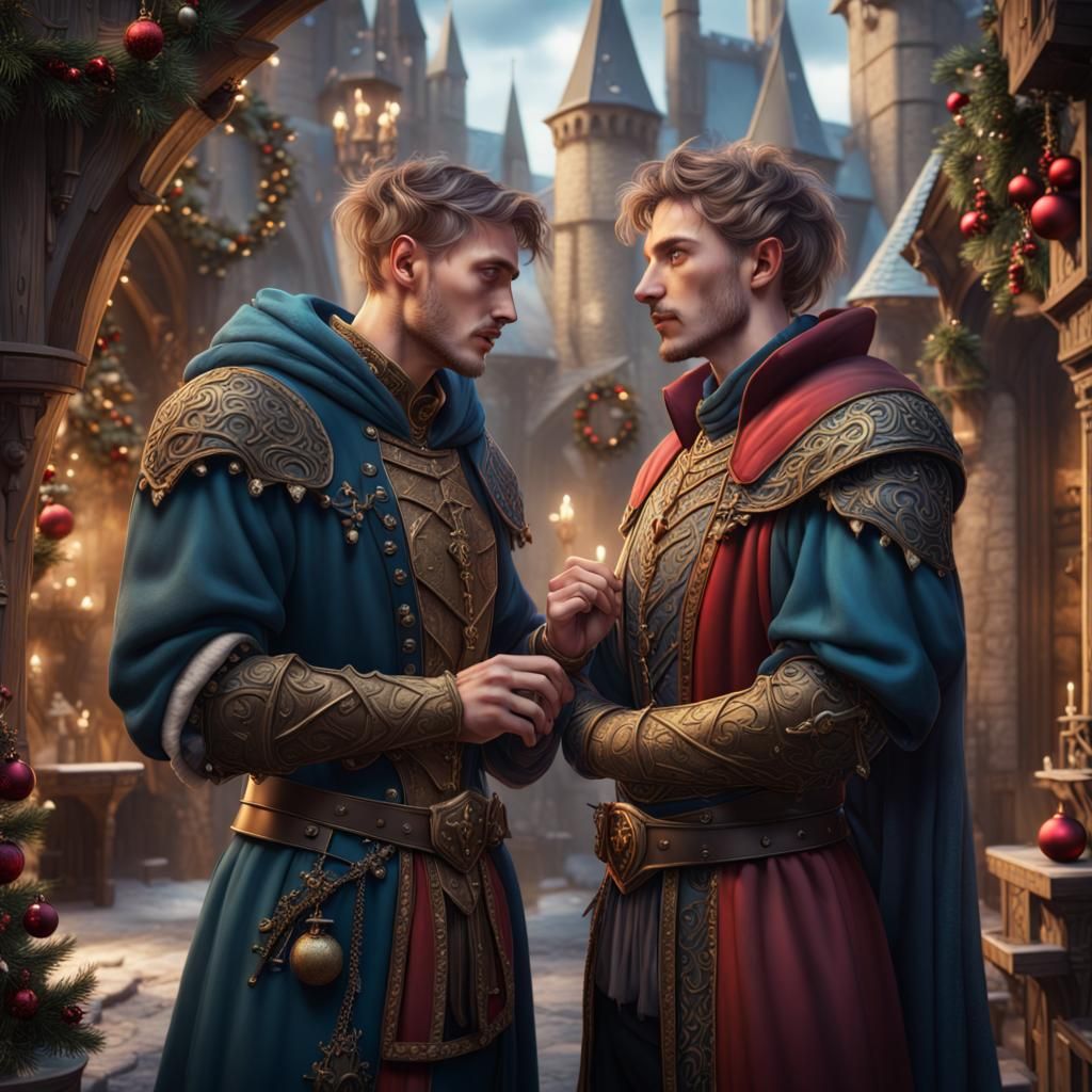 Medieval secret gay love Christmas