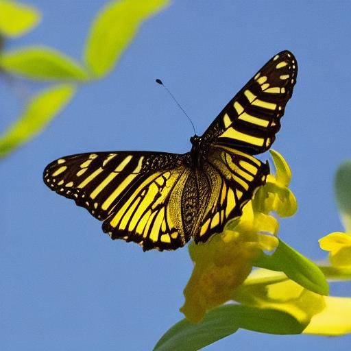 Butterfly in Flight: Ultra-Realistic Close-Up