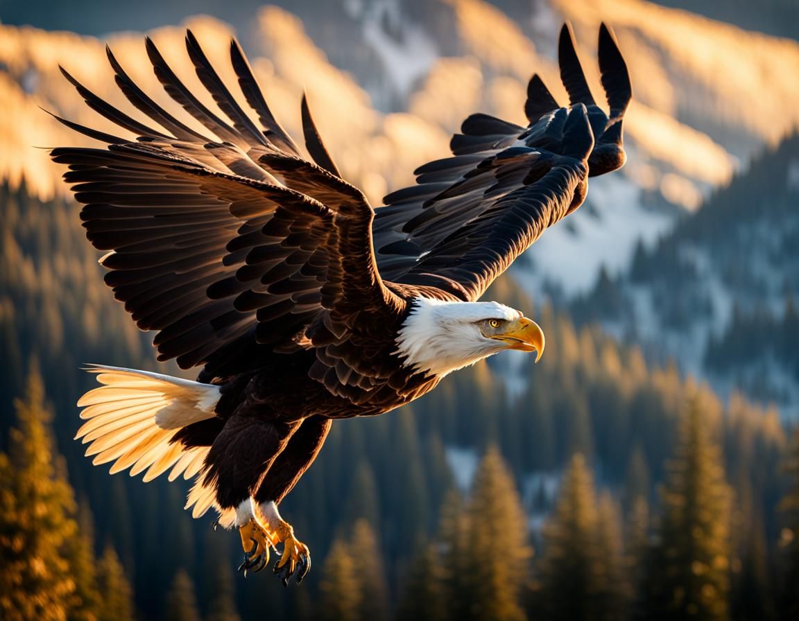 Bald Eagle Soaring: Wildlife Photography in Natural Light
