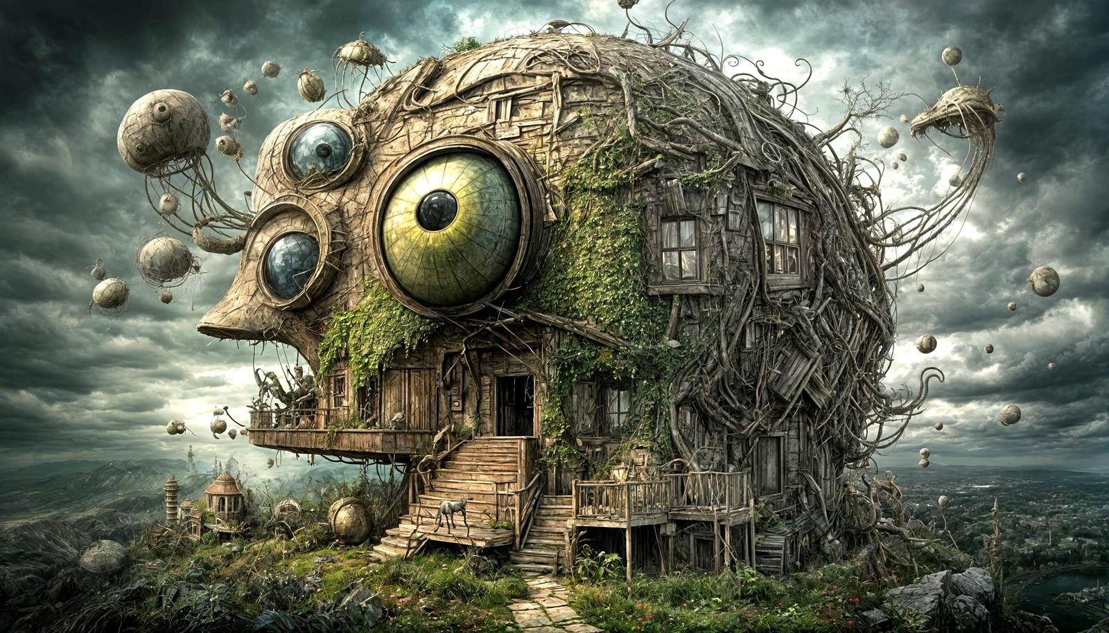 Ethereal Insectoid Manifestation in Surreal Dreamlike Style