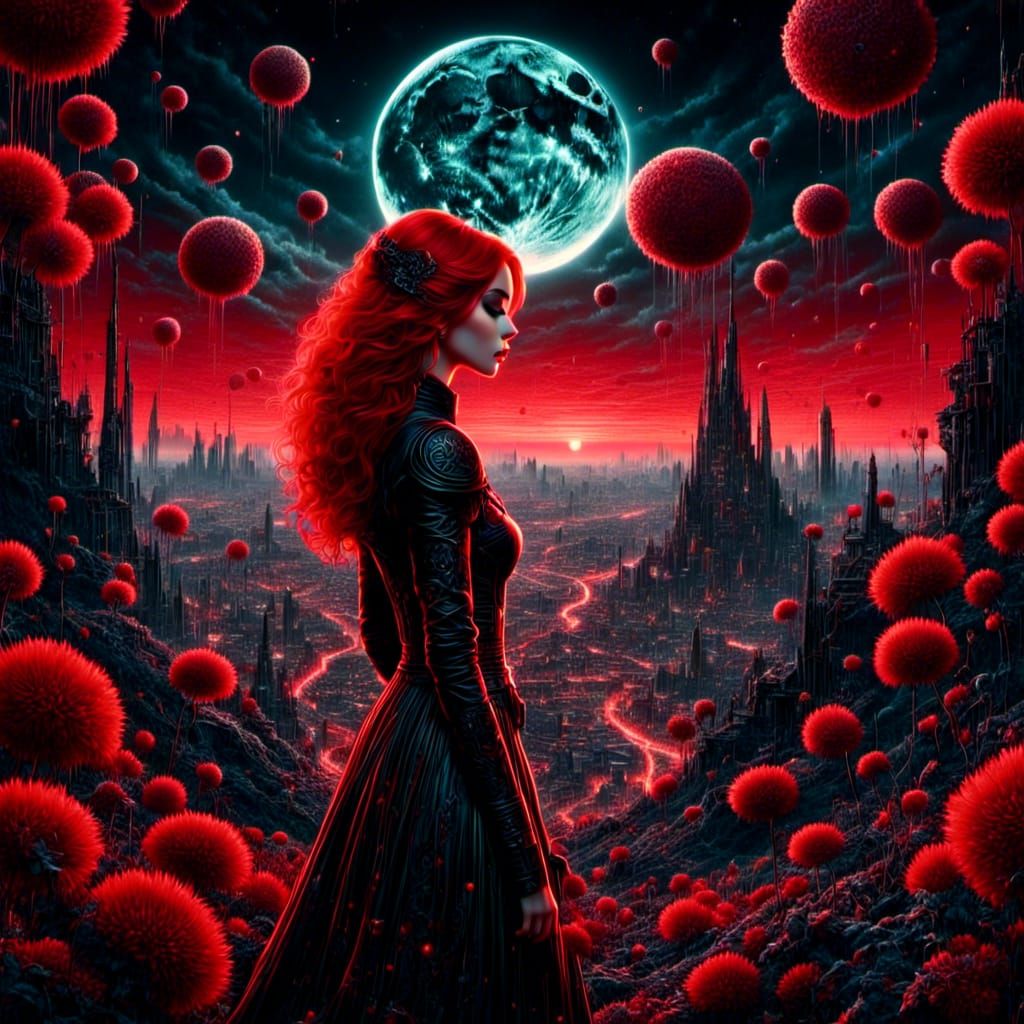 She Arrives On The Eve Of Her Red Realms Blue Moon🩸🔵