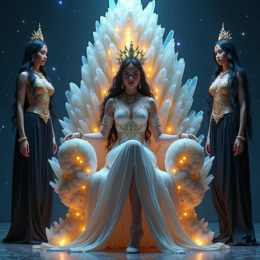 Queen of the Universe on Wulfenite Throne