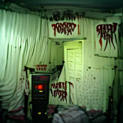 Abstract Dark Composition Generated From Blank Prompt