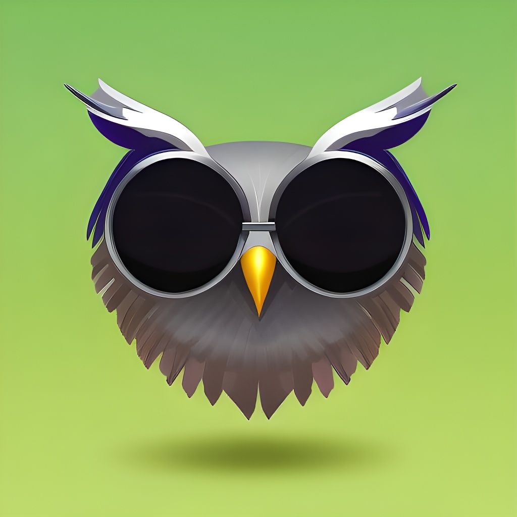 Owl Face With Sunglasses