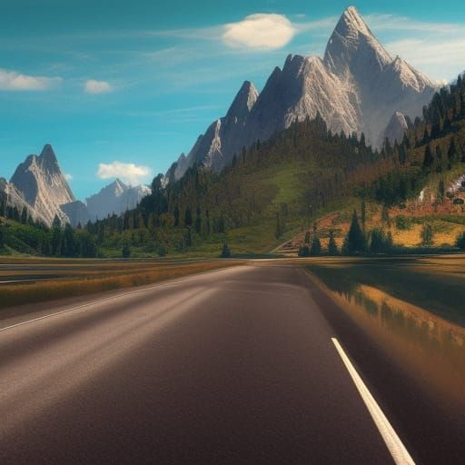 Endless Highways in Detailed Matte Painting