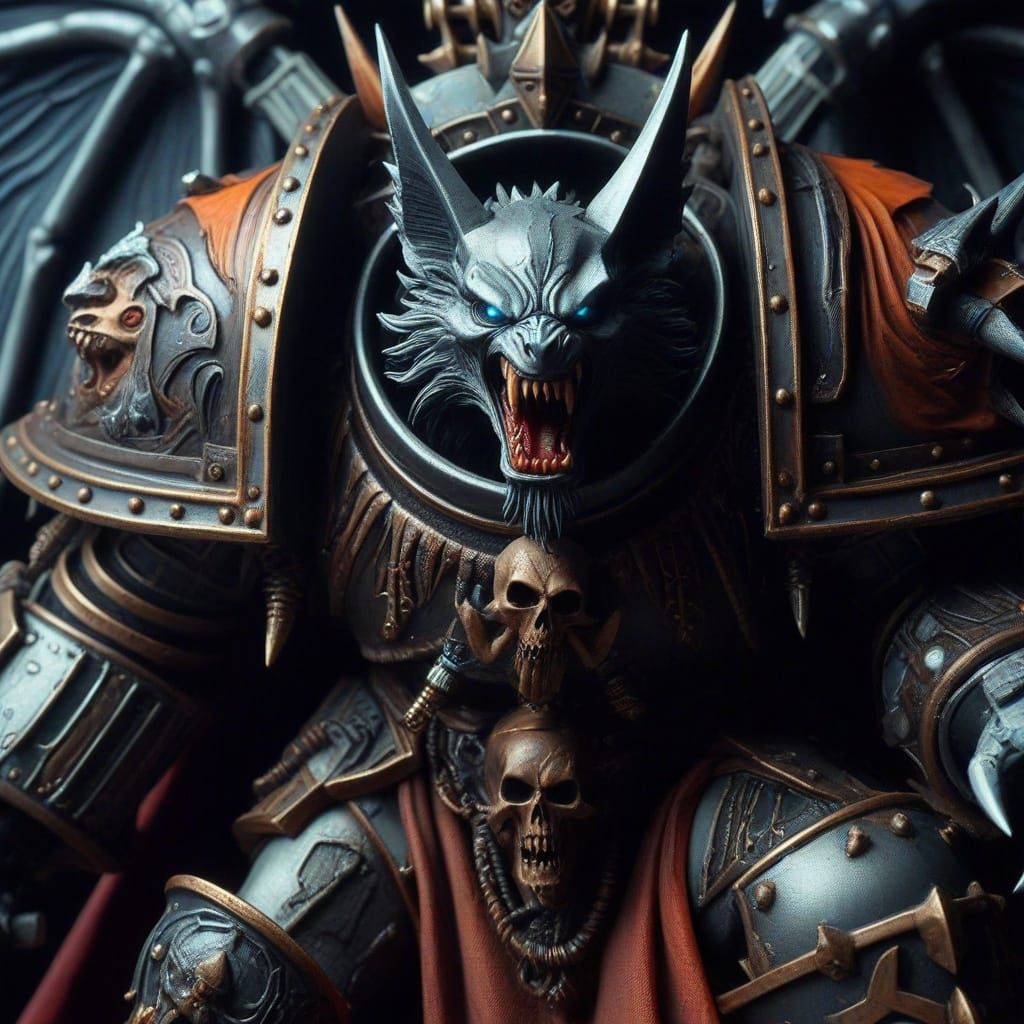 Armored Vampire Bat-Knight: Mythic Legions Photograph