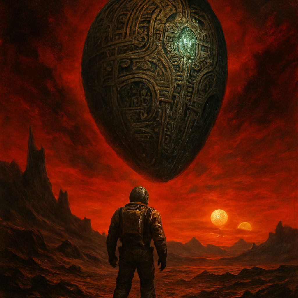 Astronaut Discovers Ancient Alien Artifact on Barren Planet