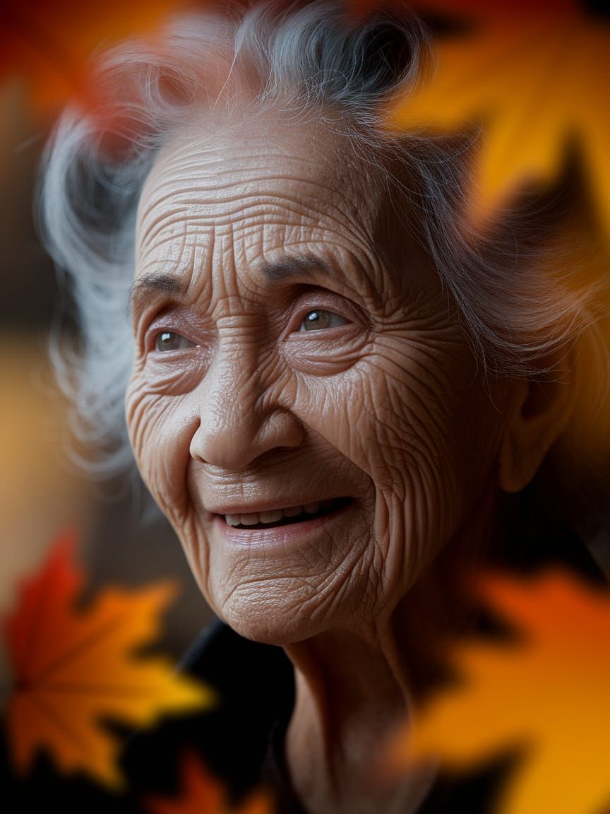 Timeless Autumn Portrait of a Wise Elder
