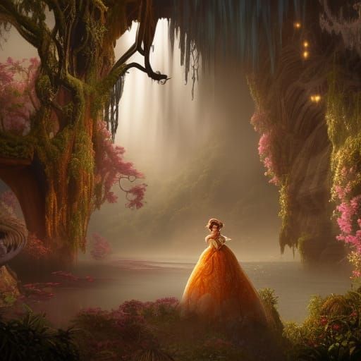 Cinematic Disney Princess Digital Matte Painting