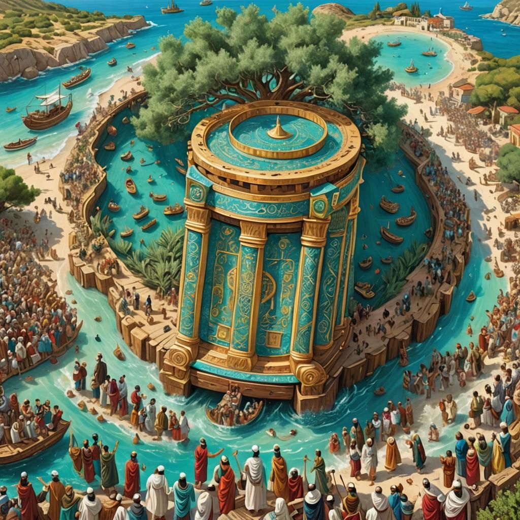 Torah Scroll Smiles as People Enter the Ark