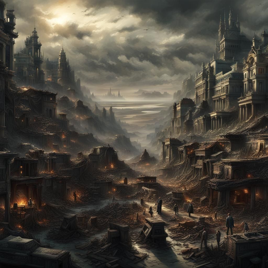 Epic Land of the Dead Digital Painting