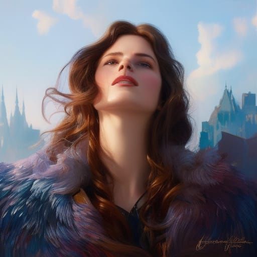 Black Horse Galloping Through Mountain Poppy Field