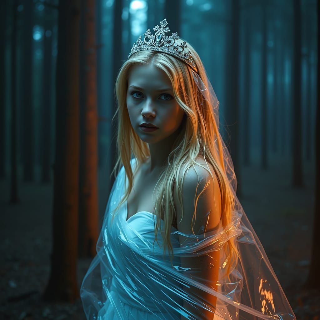 Laura Palmer in Ominous Pine Woods: Hyper-Realism