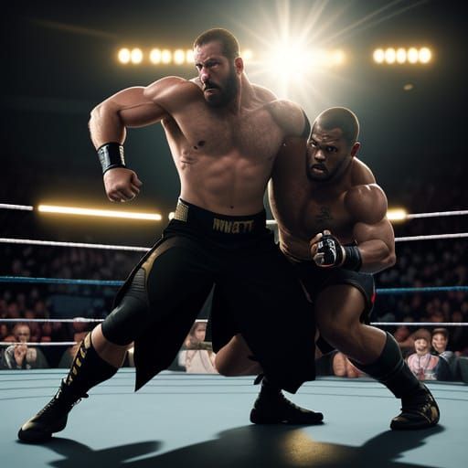 Cinematic WWE Fight Scene with 5-Legged Warrior