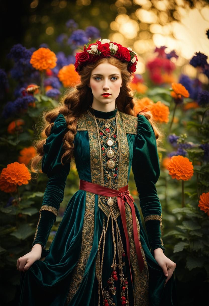 Victorian Goddess Reveals Radiant Beauty