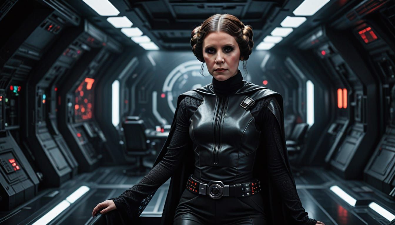 Dark Lady of the Sith in Cinematic Sci-Fi Beauty