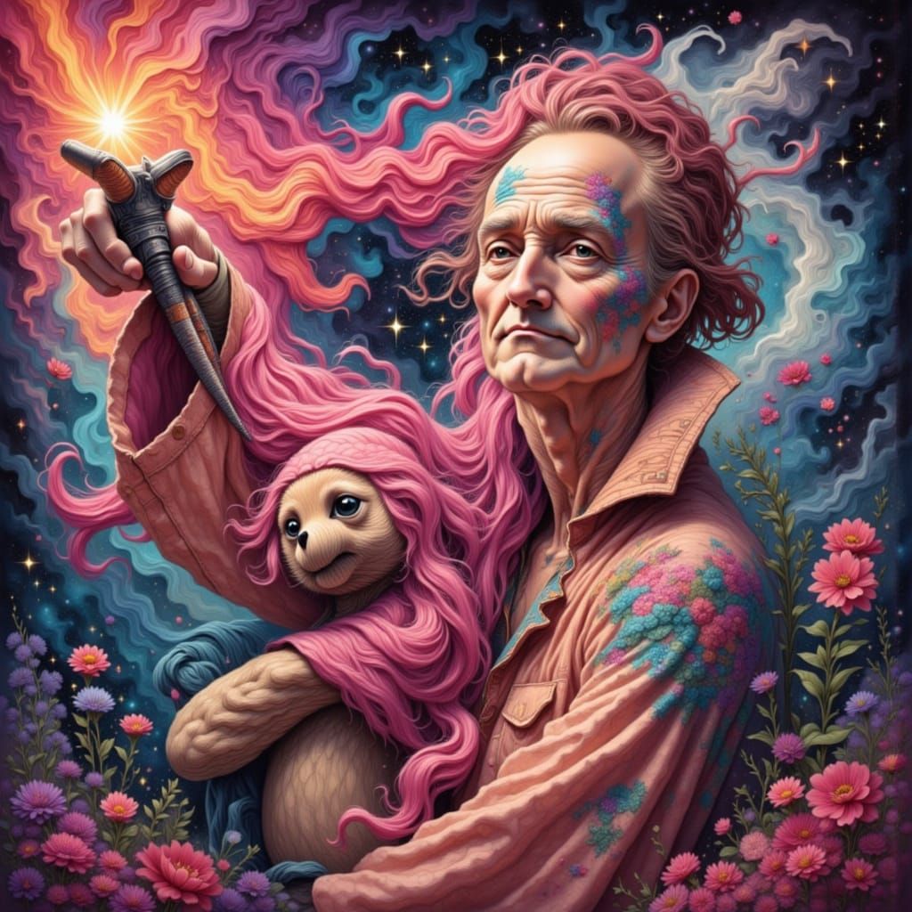 Vibrant and Whimsical AI Art Collage