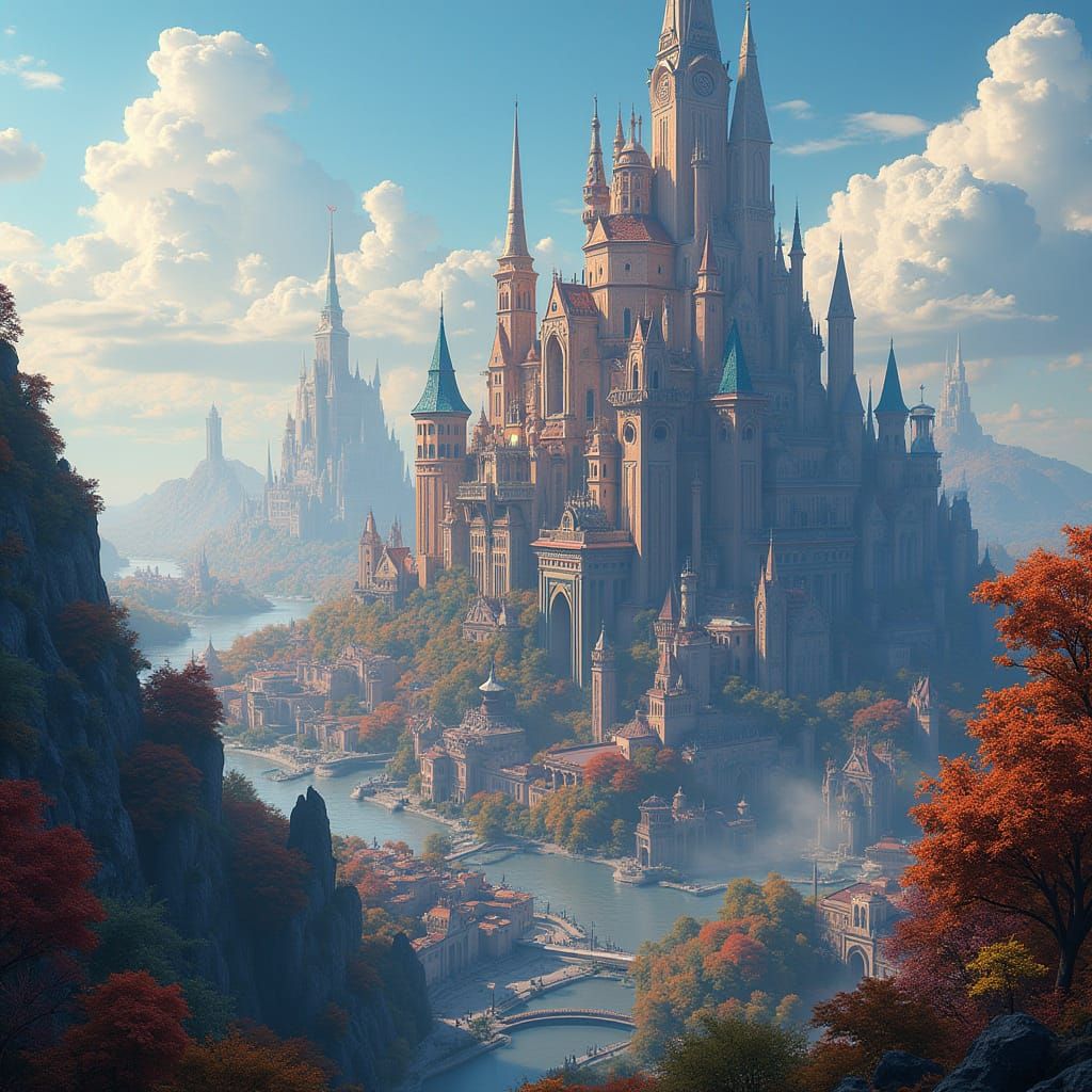 Futuristic Cityscape in Hyper-Realistic Detail