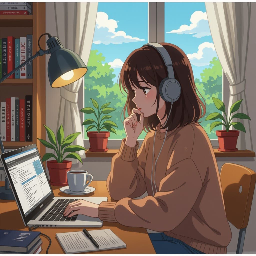 Aesthetic Anime Lofi for Study and Relaxation