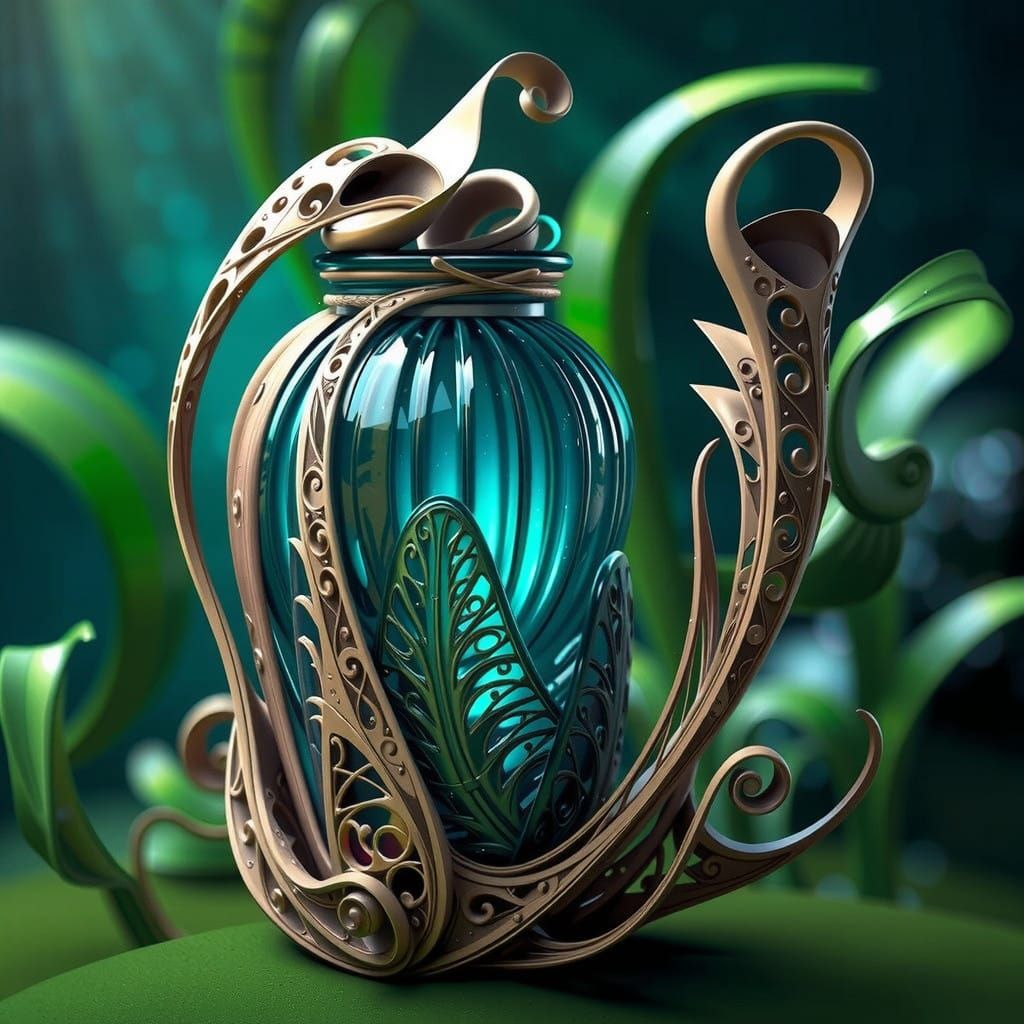 Vibrant Dark Fantasy Scene with Hyper-Realistic Details