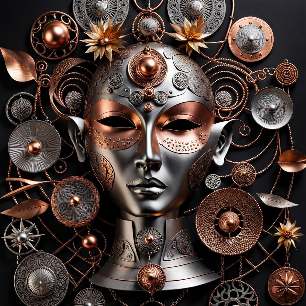 Metal Face: Mystical Knolling of Fantasy Landscape