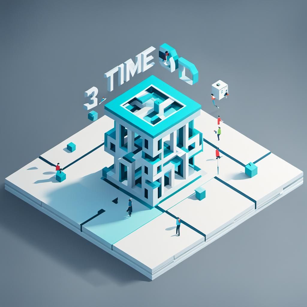 Isometric Illusion of 3D Time