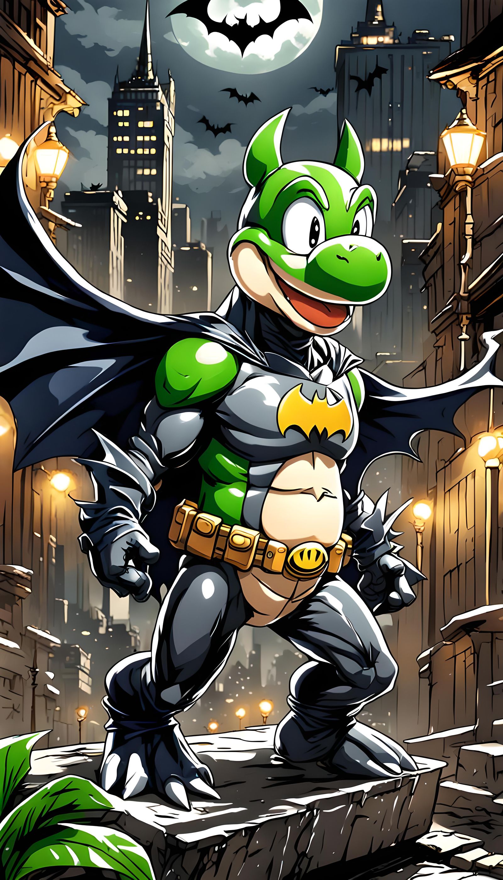 Yoshi × Batman