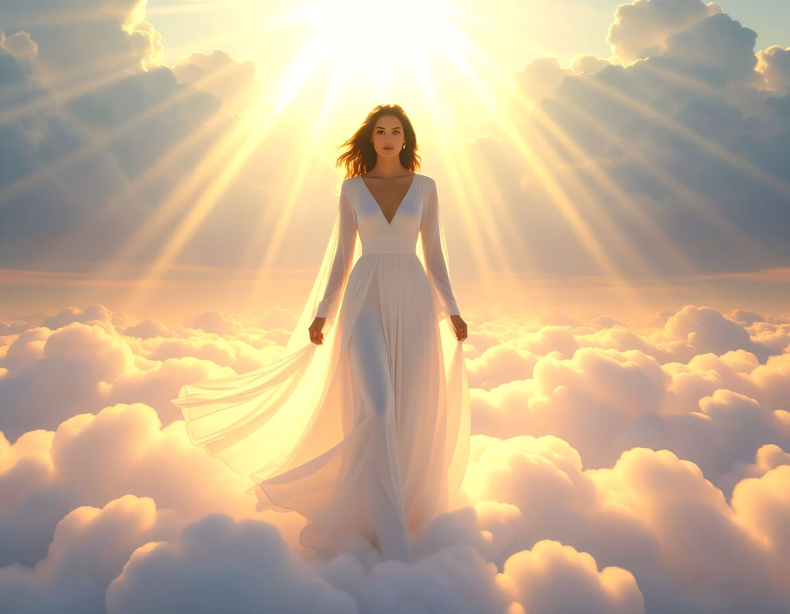 Northern Lights Dance Over Snowy Landscape