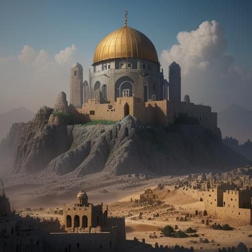 Detailed Matte Painting of Palestine in 8k
