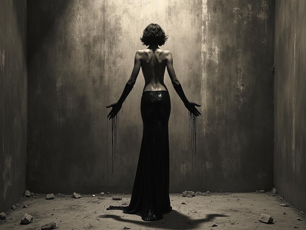 Gothic Character Design in Precisionist Style