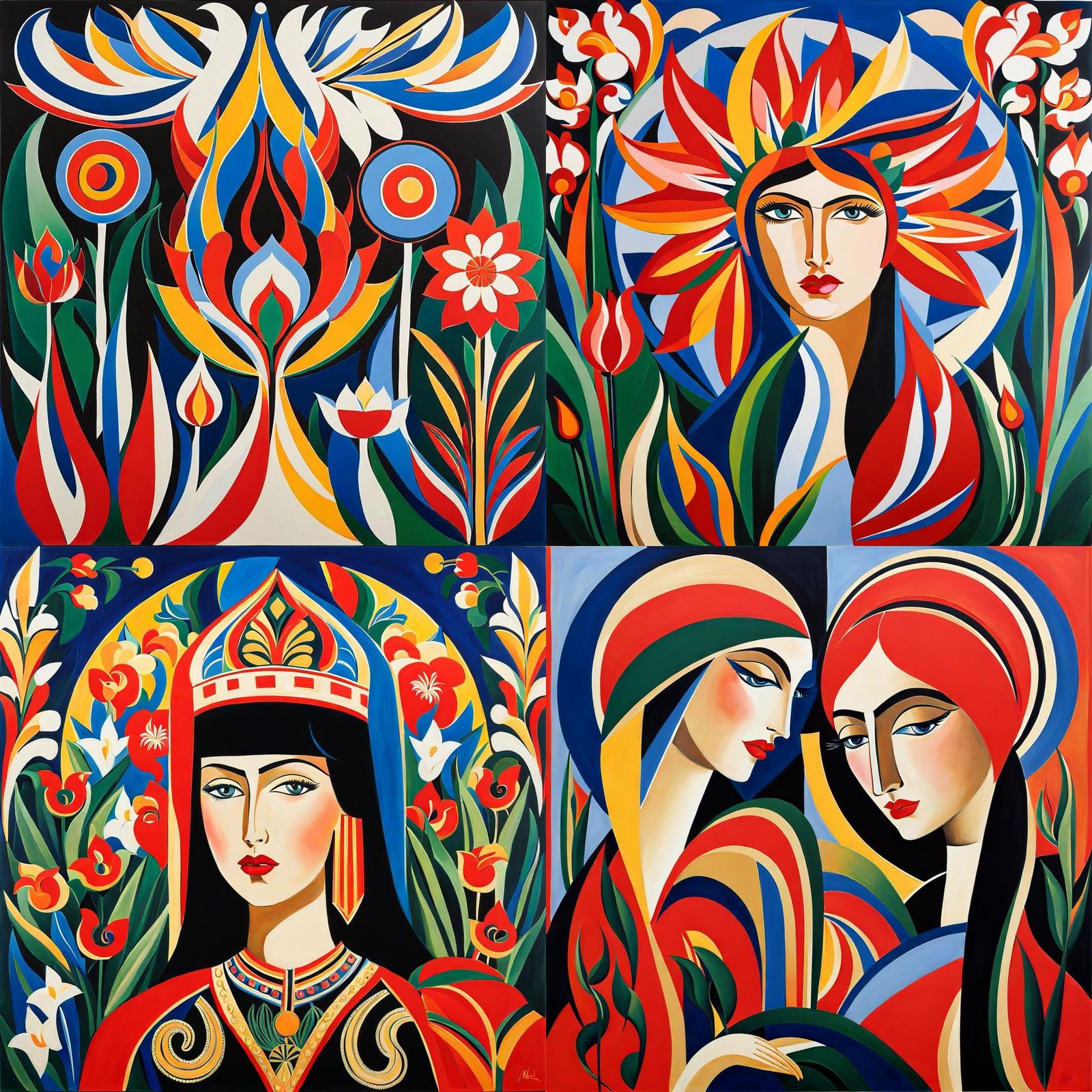 Artwork in the Style of Russian Futurism