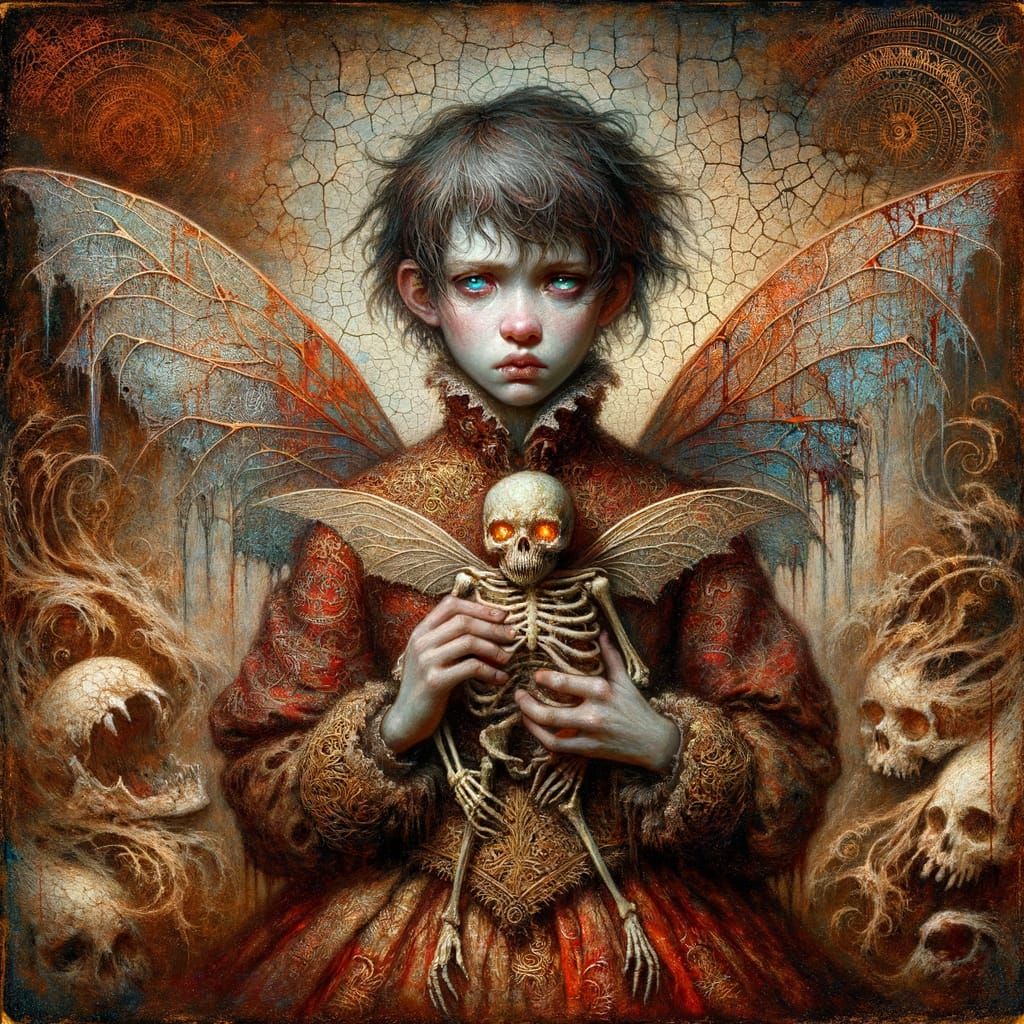 Ethereal Fairy Queen in Decayed Dreamscape