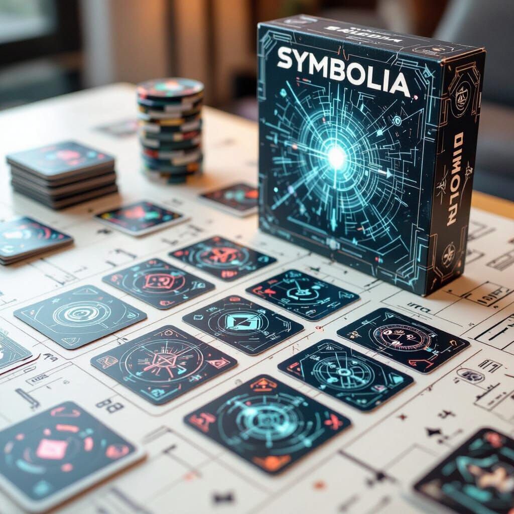 SYMBOLIA Card Game with Sci-Fi Art