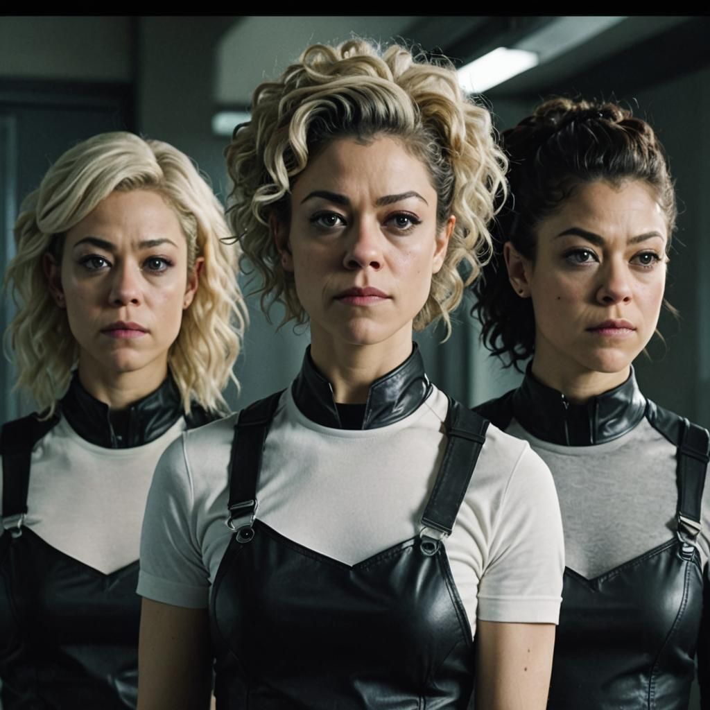 Tatiana Maslany Playing 3 of the Main Clones in "Orphan Blac...