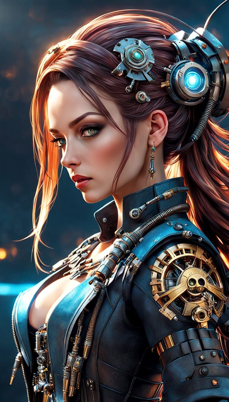 Cyberpunk Pirate Goddess