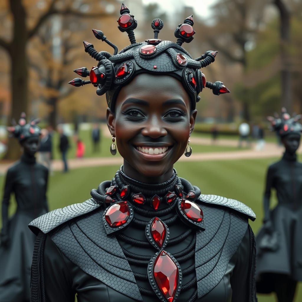 Land Art Fashion Show in Central Park