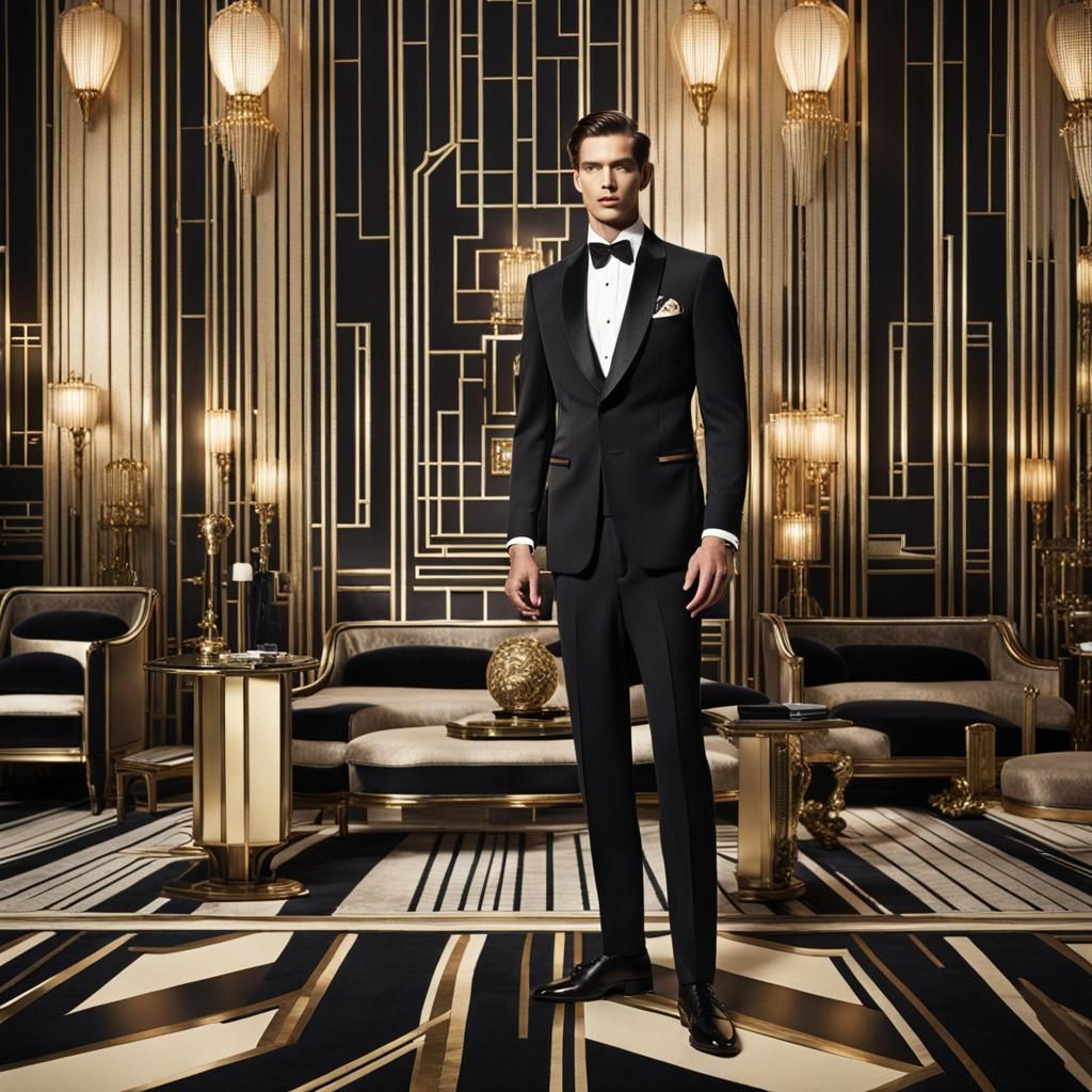 Art Deco Inspired Modern Menswear: High Fashion Design