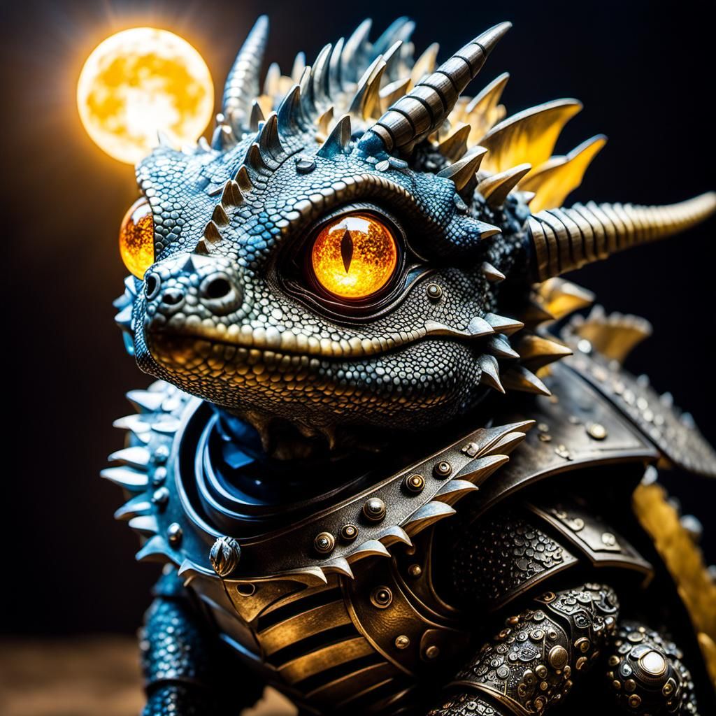 Crystal Dragon Hatchling in Volcanic Hyperspace