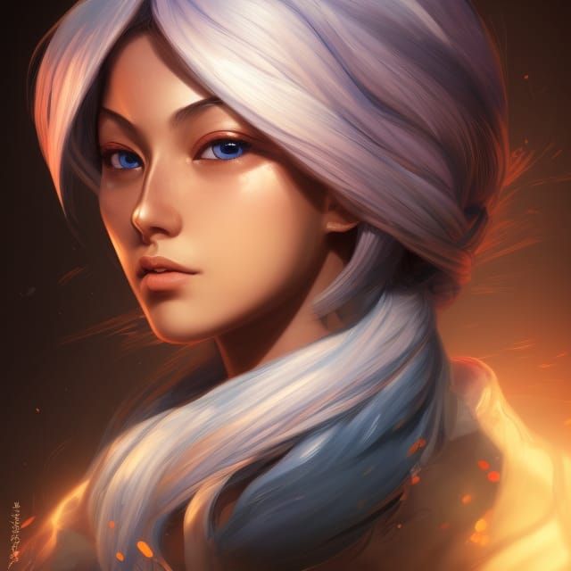 Rukia Portrait in Artgerm, WLOP, and Wall Style