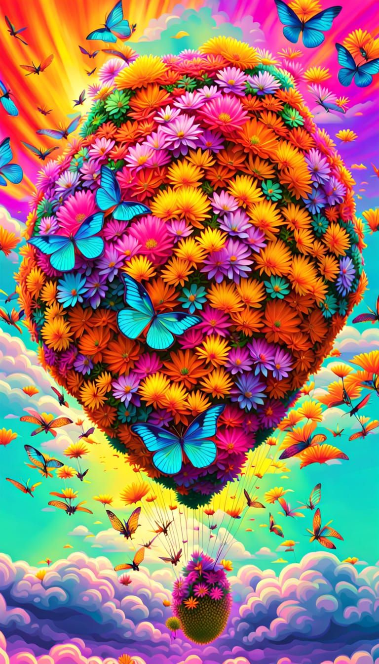 AI-Generated Imagery: Simulated Botanicals Triggering Happin...