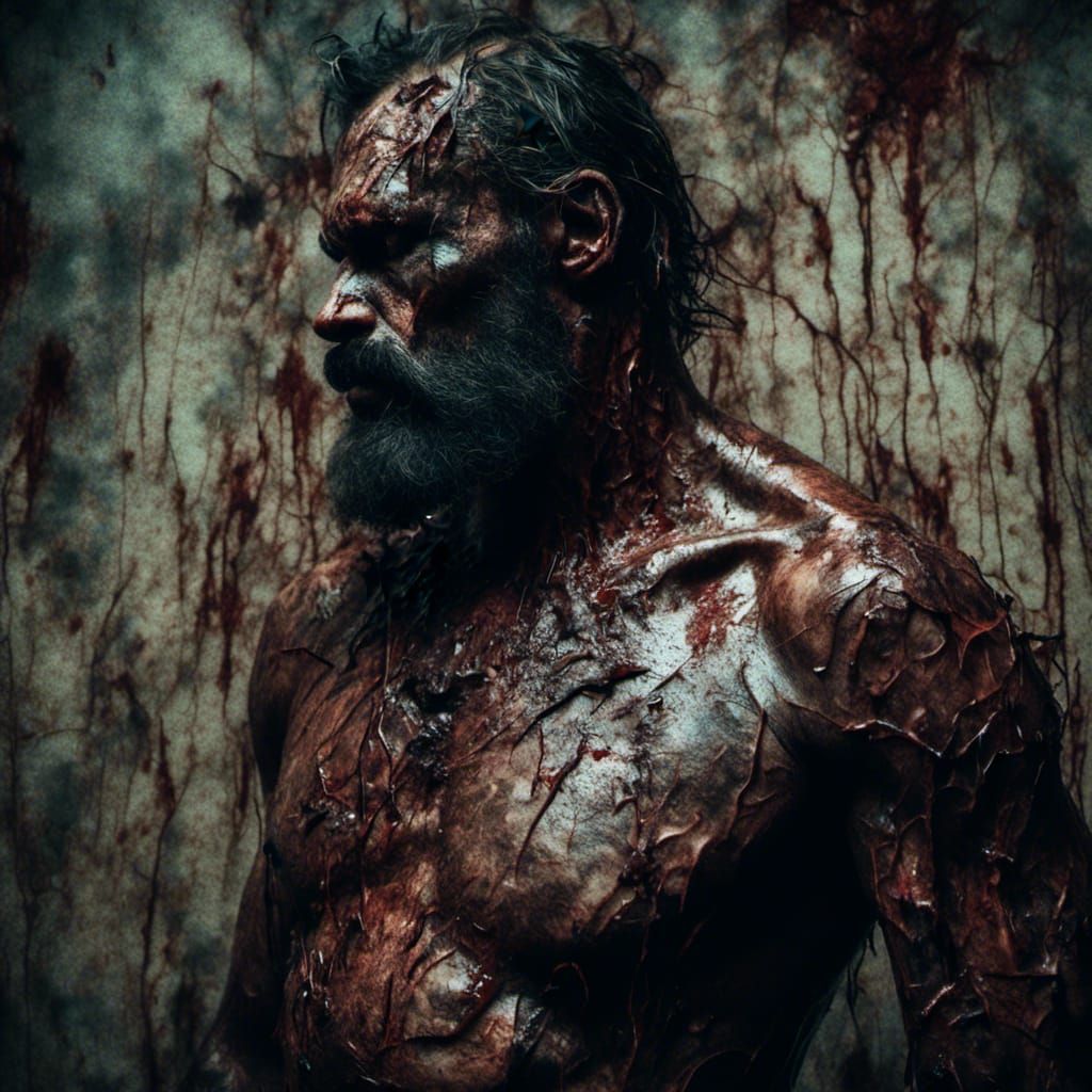 Hyperrealistic Man Wakes in Aftermath of Hunt