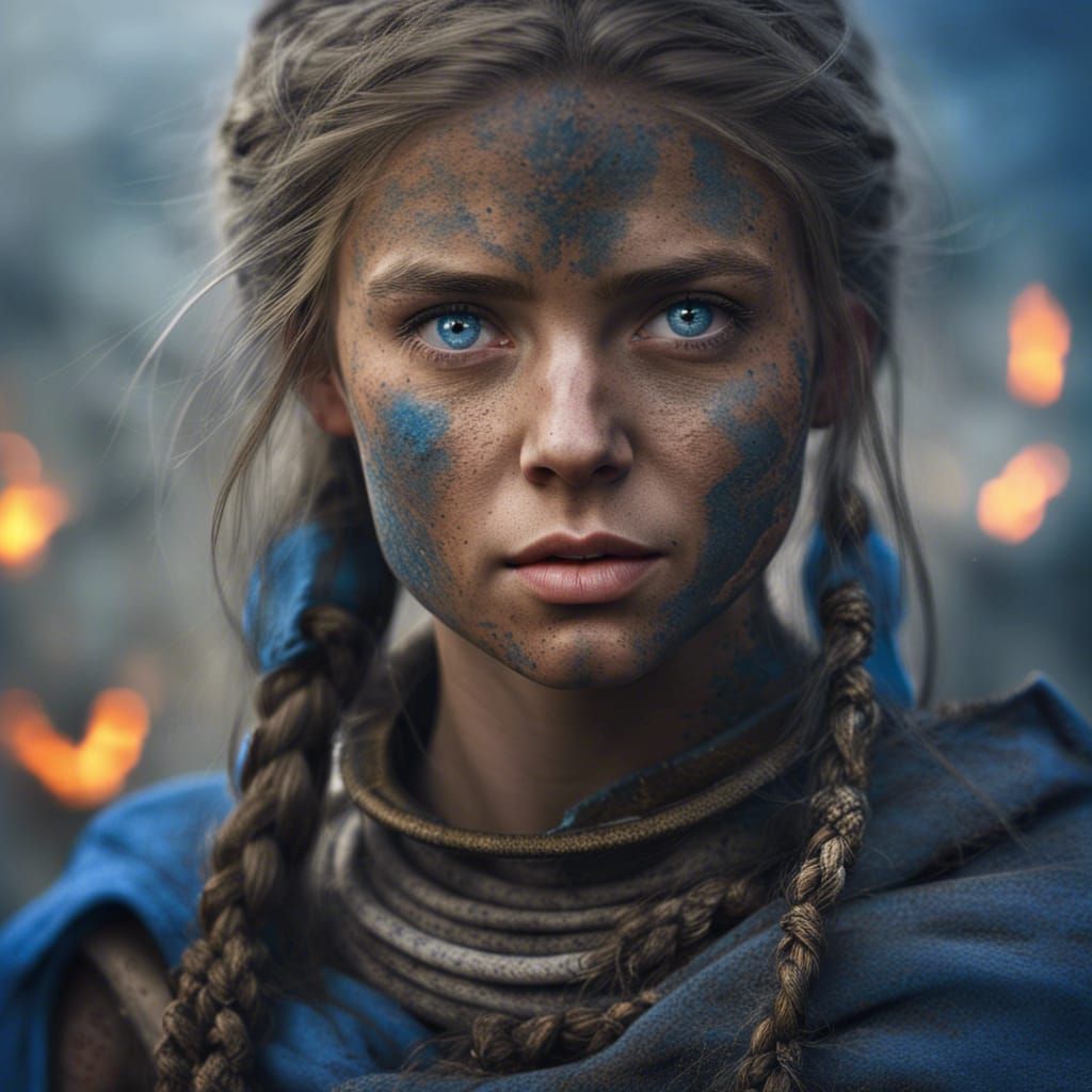 Ukrainian Warrior Girl: Fantasy Concept Art