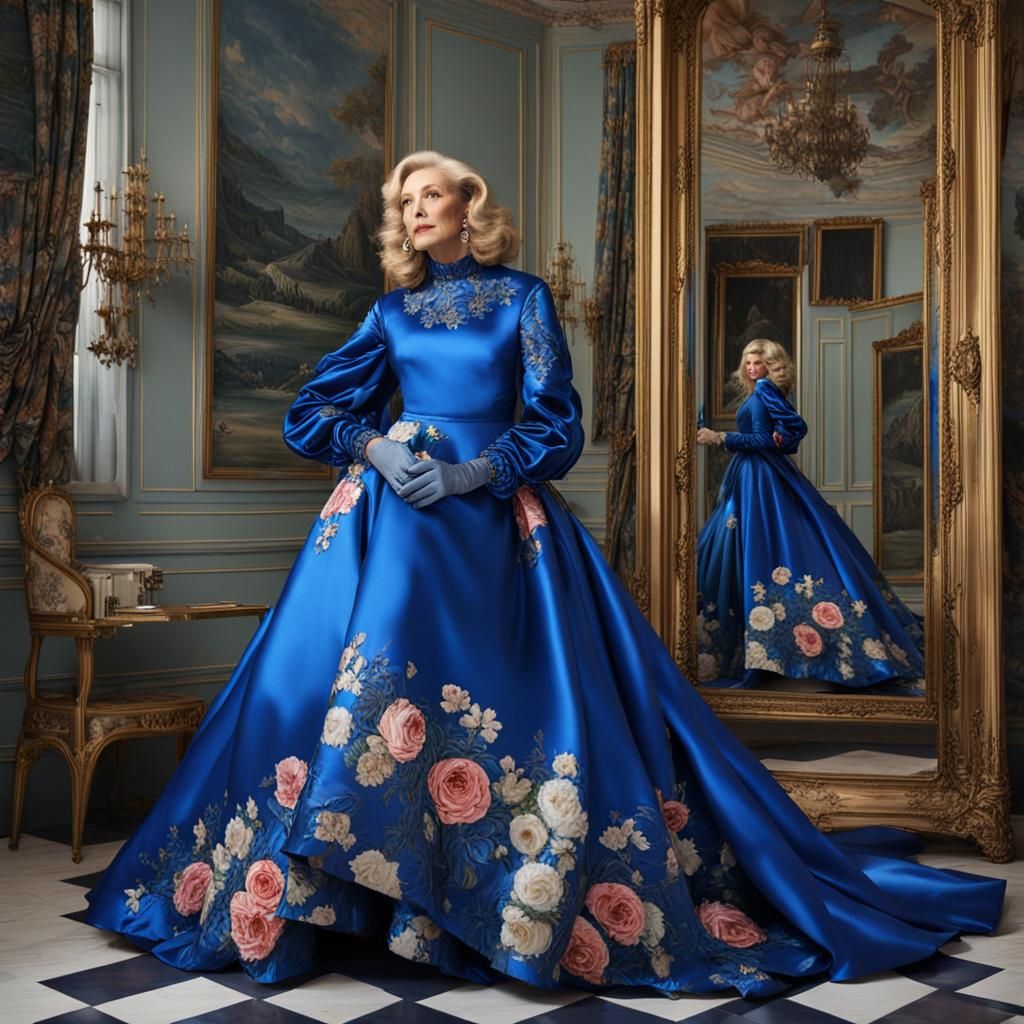 Satin Wonderland Inspired by Boticelli, Digital Art